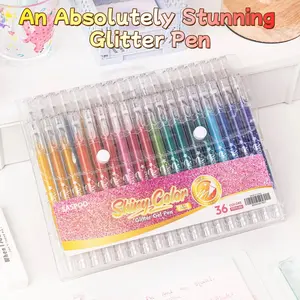 Glitter gel pen ,Metallic Vibrant Sparkle gel pens for coloring,glitter pens for adults,colored gel pens for Adult Coloring Books and Drawing tiktokshopblackfriday Sketch Art Marker Waterproof Paint Marker