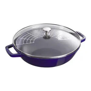 STAUB Enameled Cast Iron, 12-inch Perfect Pan, Made in France
