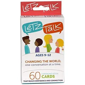 Conversation Cards for Kids Age 9-12 - Communication Cards to Build Confidence & Emotional Intelligence, Family Conversations Game for Kids and Adults - Therapy Tool - Stocking Stuffer