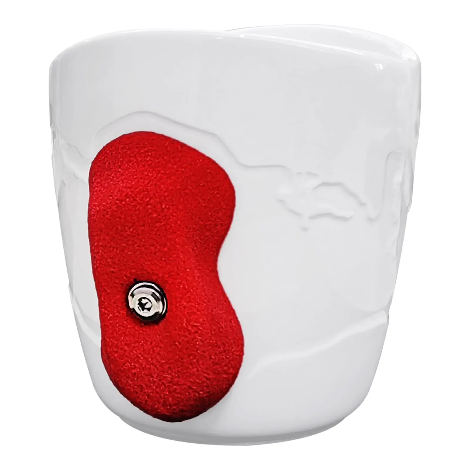 Rock Climbing Coffee Mug For Climber As Gift Climbers (white + Red)