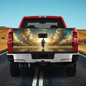 (STYLE 7) Jesus On Water Christian Truck Tailgate Wrap – Jesus Walking On Water Tailgate Wrap, Christian Tailgate Wrap, Jesus Truck Wrap, Faith Based Truck Tailgate Design, Religious Tailgate Wrap