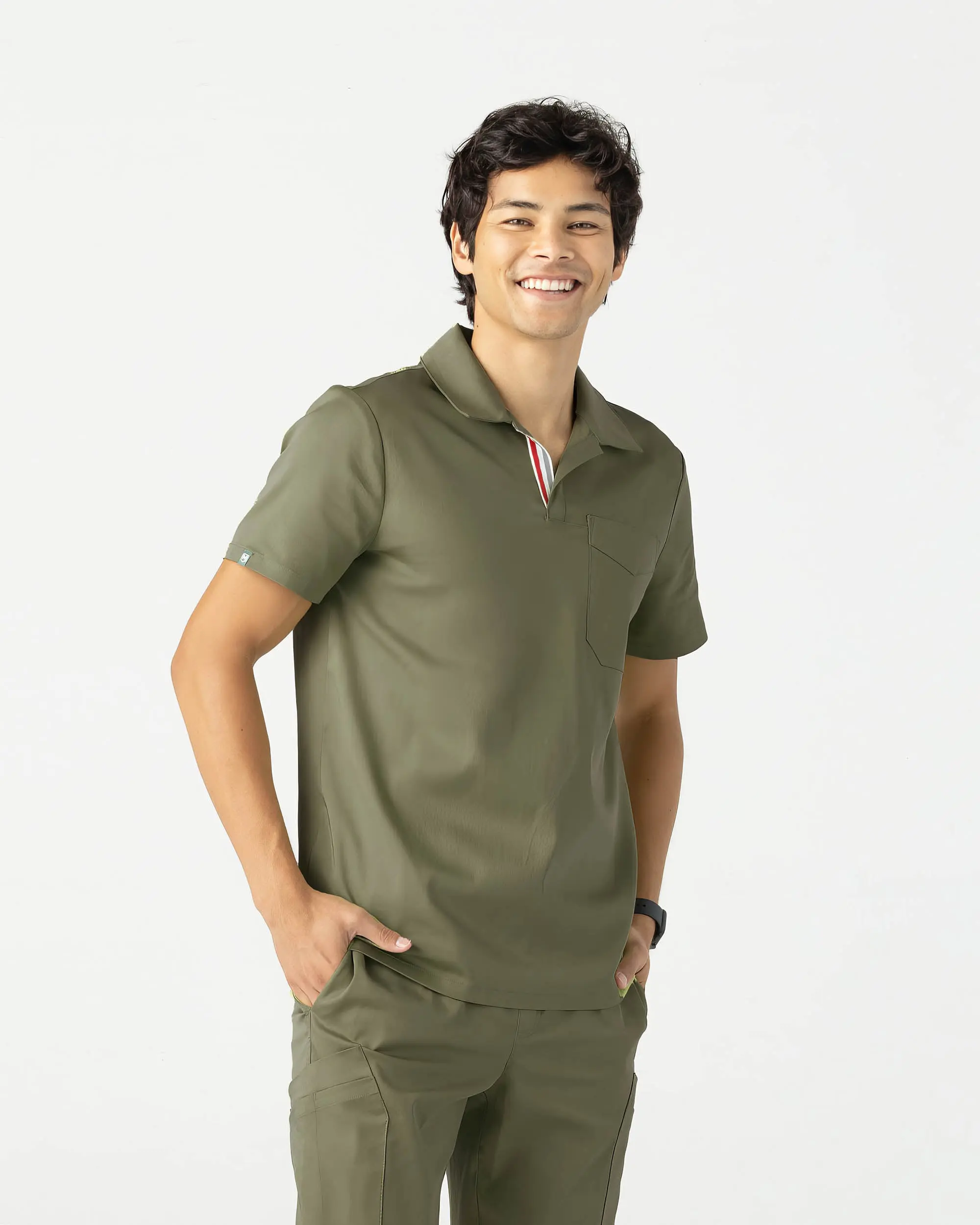TENCEL™ Fraser‎ ‎Collar Scrub Top (Final Sale)