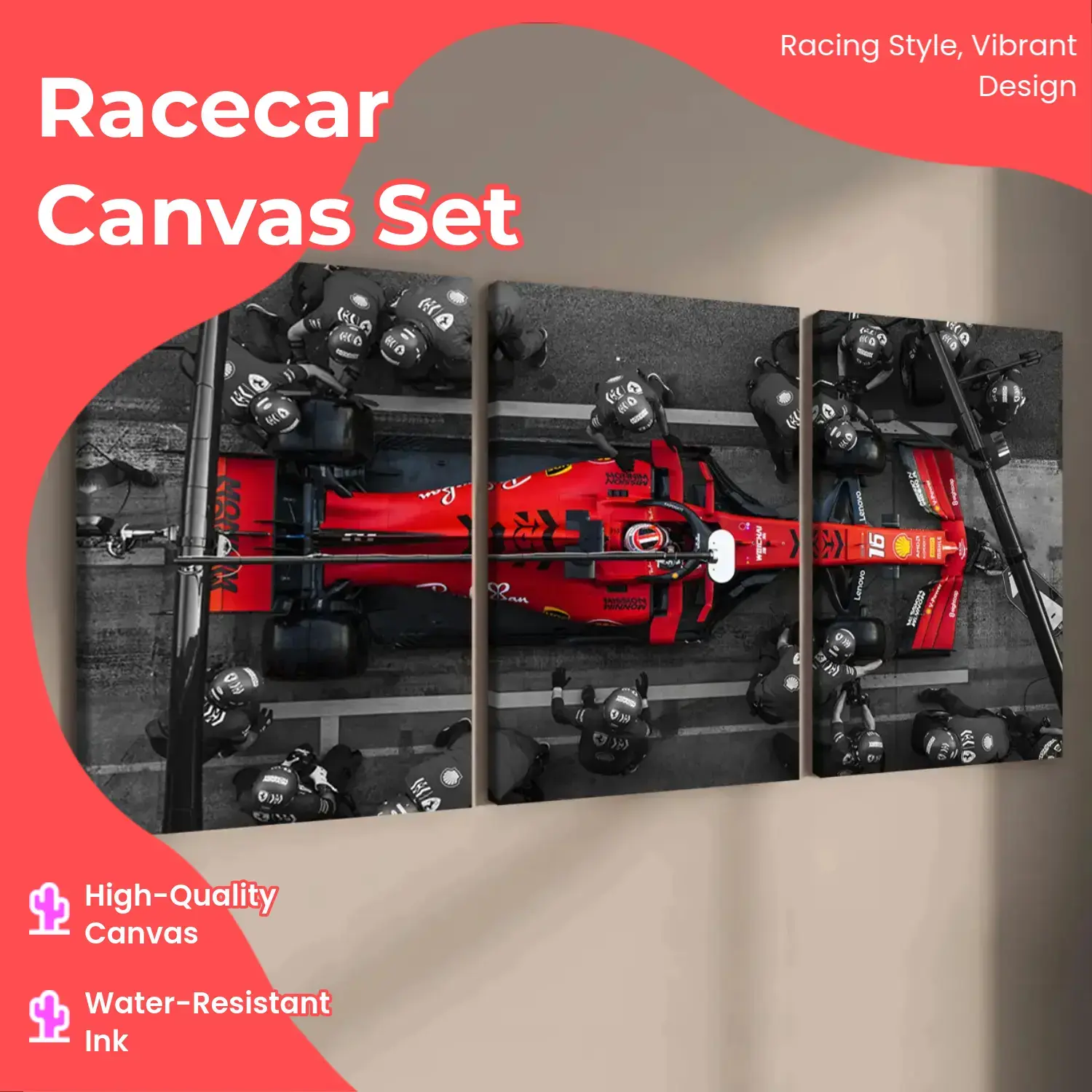 Formula Car Pattern Canvas Painting with Wooden Frame, 3 Counts/set Modern Art Wall Decor, Wall Art for Home Living Room Bedroom Office, Decoration Items, Print, Artistic, Unique Artwork Formula Car Pattern Canvas Painting with Wooden Frame, 3 Counts/set Modern Art Wall Decor, Wall Art for Home Living Room Bedroom Office, Decoration Items, Print, Artistic, Unique Artwork