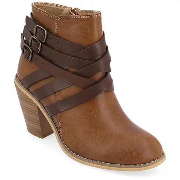 Journee Collection Womens Strap Bootie