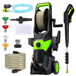 Electric Pressure Washer, 2600 PSI 2.4 GPM High Power Washer with 4 Nozzles Set & Foam Cannon, Power Washer for Driveways, Cars, Fences, Decks, Patios, and Outdoor Cleaning