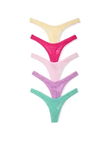 5-Pack PINK Wink™ Micro Thong Panties