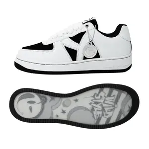 Wild Style 04 Sneakers - Black and White Suede and Leather Casual Streetwear Fashion Footwear
