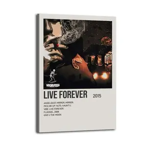 Lil Peep Live Forever Canvas Aesthetic For The Bedroom Wall Sitting Room Dormitory Wall Office Wall Poster Decorative Painting Canvas Wall