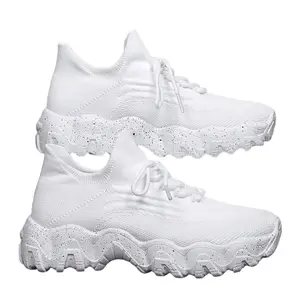 Viral Comfy Knit Sneakers - Lightweight, Non-Slip Thick Sole Shoes for Women