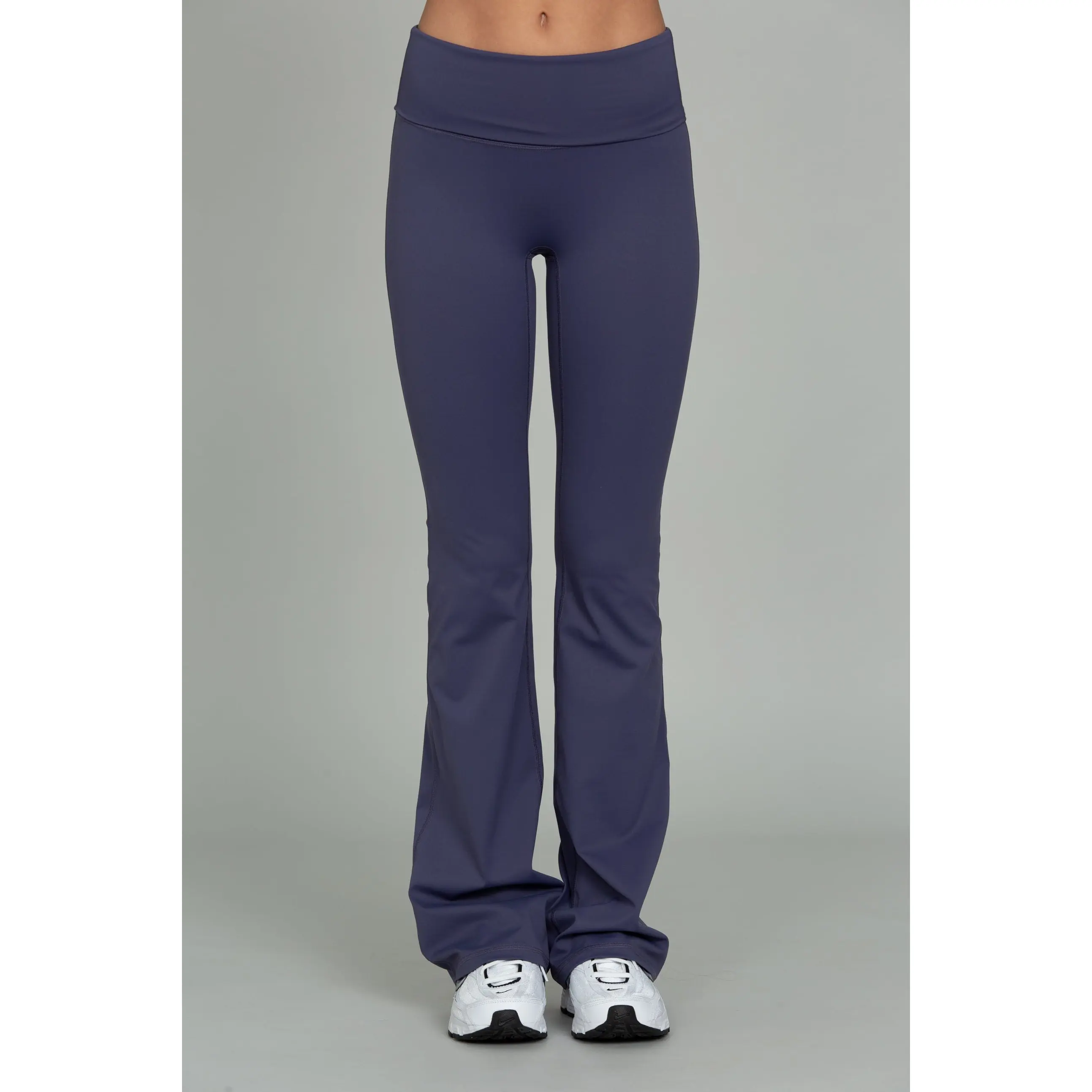 Pale Indigo Essential Foldover Flare Pant