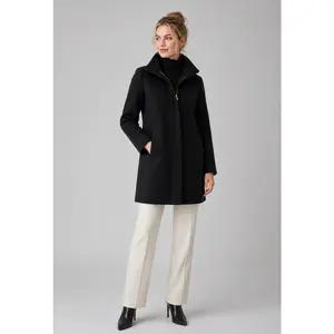 Claire Zip Up Funnel Neck Coat