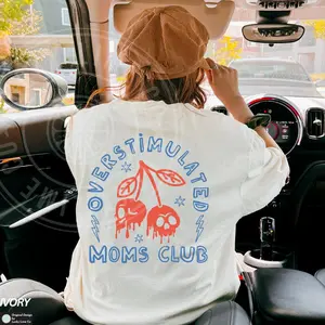 Comfort Colors Overstimulated Moms Club Shirt Funny Mom Shirt Funny Mom Life Shirt Mothers Day Gift Tired Moms Club Shirt Gift For Mom