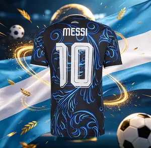 10# Meesi 2026 Argentina Away Short Sleeve Soccer Jersey