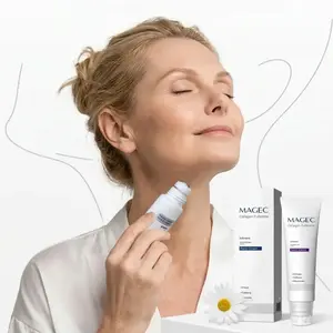 Fade wrinkles and Neck contour lifting,Five Rollers for All Around Massage,Collagen Neck Cream,Relieves Edema,Suitable for Wrinkled Skin,with Hyaluronic Acid,VitaminC+E,Body Care outdoorfun