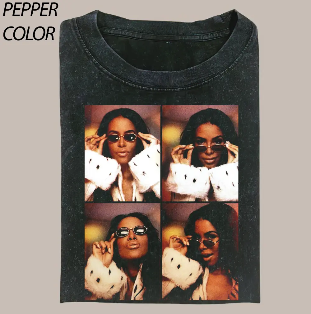 Comfort Colors Aaliyah Singers T-shirt, Aaliyah Sweatshirt, One In a Million Album Tee Womenswear Top Summer