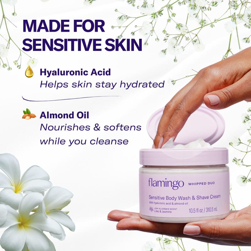 Everyday Shower Bundle: 2-in-1 Body Wash & Shave Cream with Razor and shower hook