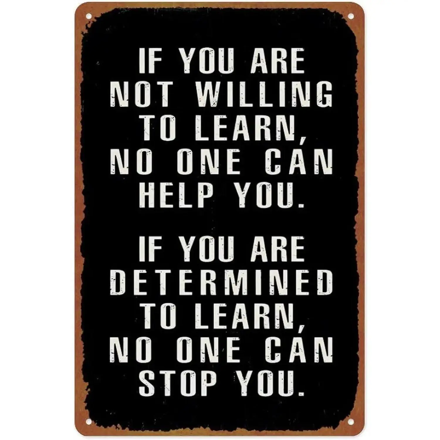 8x12 in Vintage Aluminum Office Plaque Sign - Lightweight, Corrosion-Resistant Decorative Wall Art with Motivational Quote, Novelty & Stylish Home Sign for Room Decor, Home Supplies, Novelty Home Signs