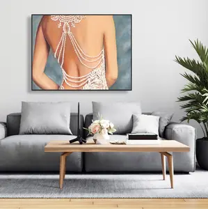 Begin Home Decor C1FC3648USXZQA 36 x 48 in. Wedding Dress Framed Canvas - Bedroom Fashion Home Decor