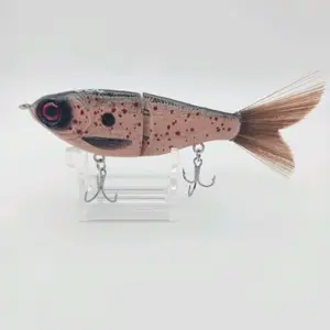 EBC 4.5 Inch Glide Bait 17.5 Grams- Realistic Detail Hard Body with Dual Trebles for Bass Pike & Musky Fishing Lures