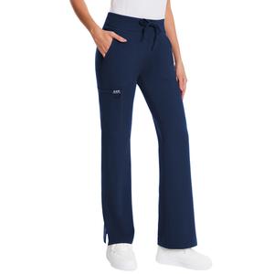 Yoga Scrub Pants for Women - 4-Way Stretch Work Pants with 5 Pockets (1 Cargo), Mid Rise Flared Fit for Nurses & Healthcare Professionals Casual Trousers Bottom Basic,summerwins