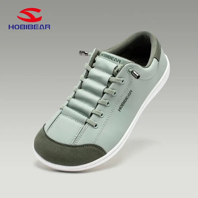 HOBIBEAR Barefoot Minimalist Shoes Womens Mens | Zero Drop | Wide Width Canvas Slip-on Shoes Outdoor Gym Walking Sneakers