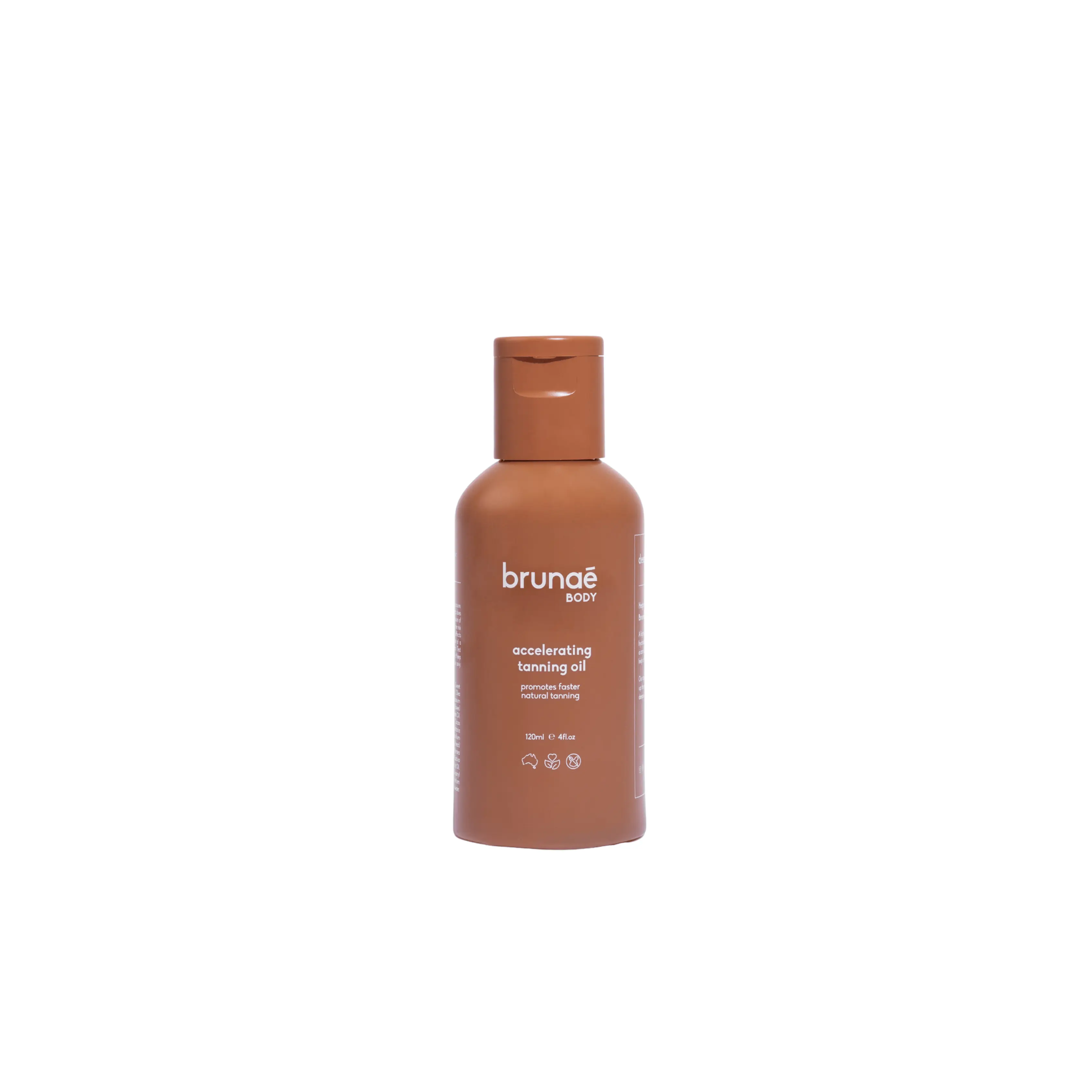 Brunae Body Accelerating Tanning Oil for Faster Tanning | Dark Tanning Oil | Tan Booster with Carrot Oil | Non-Greasy Formula | Made in Australia | 4 Fl Oz | Natural Tanning Oil | Tanning Oil