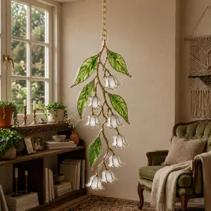 Lily of the Valley Acrylic Suncatcher – May Birth Flower Window Hanging, Mother’s Day Gift, Floral Home Decor
