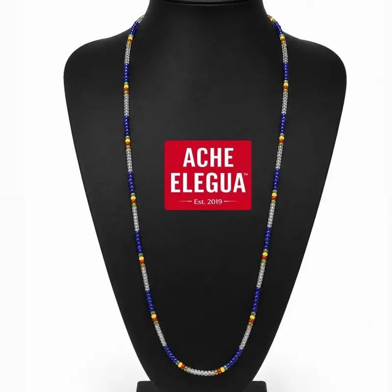 Olokun Eleke Necklace - Handmade Spiritual Accessory Crafted By Ache Elegua