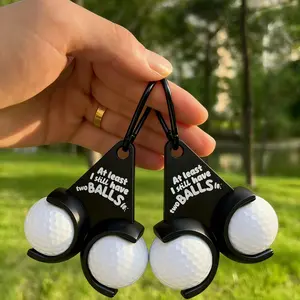 Portable Golf Ball Holder Set, Quick Draw Design, Easy Installation on Bags or Luggage, Unisex Golf Accessories, Creative Stand