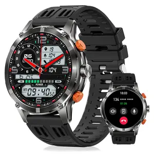 Mens Smart Watch (Call Make Answer) with LED Flashlight, 2025 New Sports Smartwatch with 530mAh Large Battery 100+ Sports Modes Digital Watch Compatible with iPhone Android Phones Gifts for Men