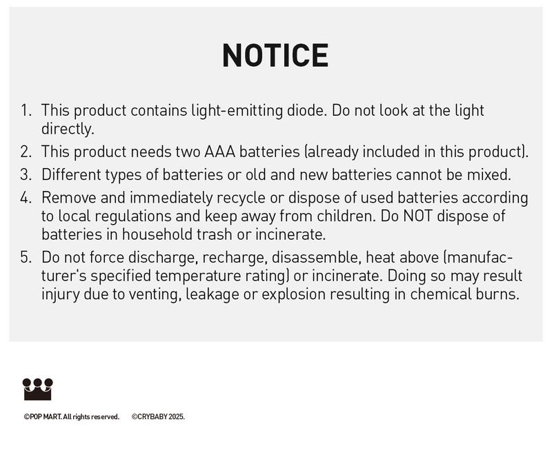 POP MART CRYBABY Crying for Love Series-Plush Gift Box, Collectible Toys, Valentine’s Day Gifts