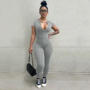 USBoutiqueCHIC Women's Loose-Fit Romper – Spring Summer Wide-Leg Jumpsuit, Soft Milk Silk Brushed Fabric for Casual & Outing Wear