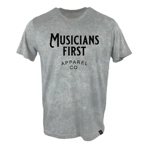 Musicians First Apparel Co. - Logo T-Shirt: Vintage Gray