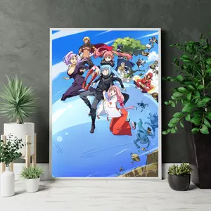That Time I Got Reincarnated as a Slime Aesthetic Anime Print, Rimuru Tempest Manga Artwork, Gift For Fans