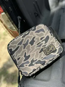 Burlebo Lunchbox Gauge Camo - Water Resistant PEVA Material with Zipper Closure & Mesh Drink Pocket - Ideal for Outdoor Use