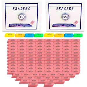 Bulk Pink Erasers 108 Pack of Neon and Pink Erasers Perfect for Offices Classroom Kids Students Families and Donations