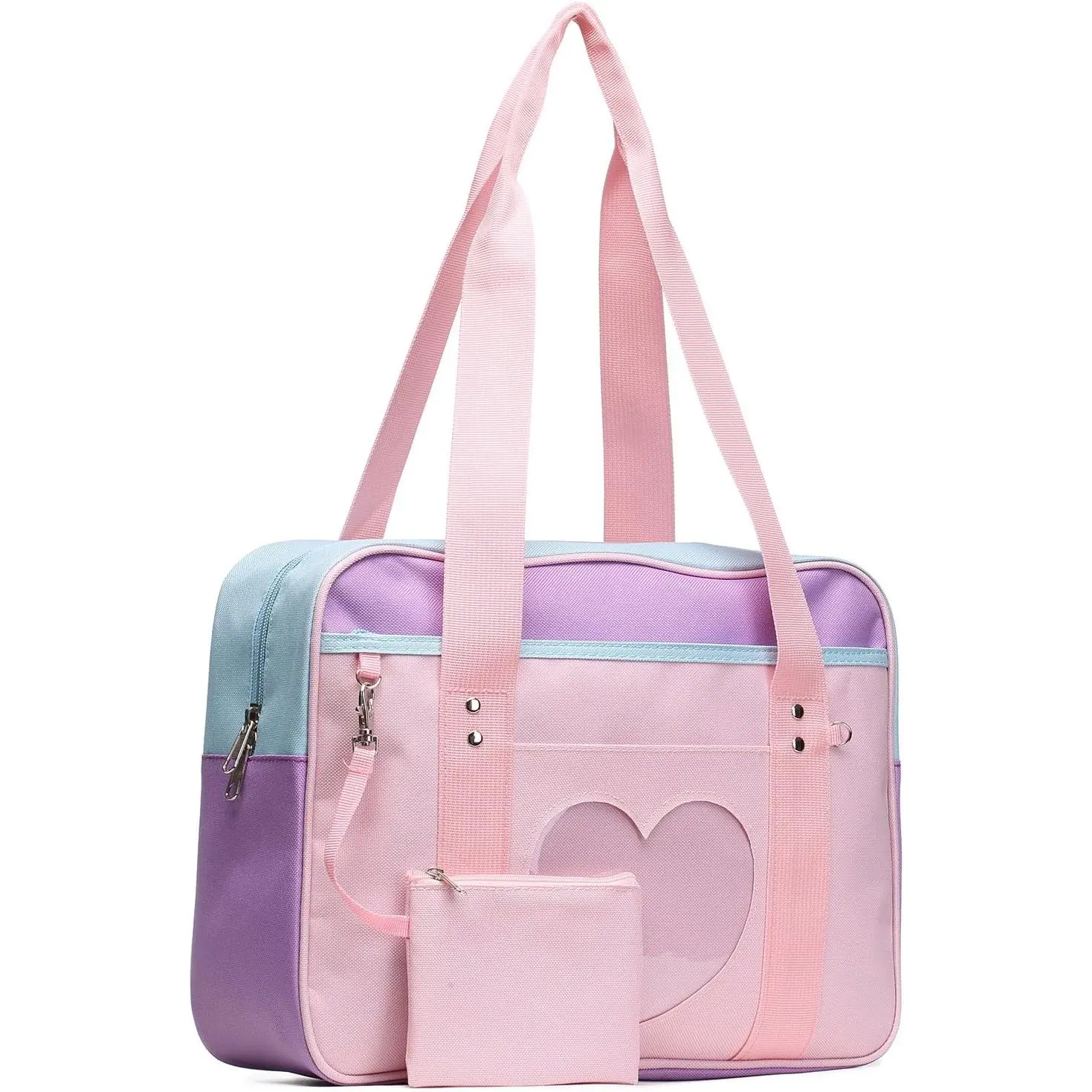 F-LBK26  Kawaii Bag Japanese School Bag Cute Tote Bag Large Shoulder Anime Heart Purse