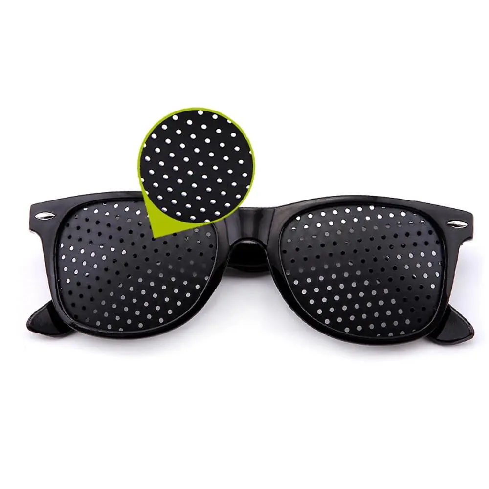1/2 Pack Pinhole Glasses Anti-Myopia Astigmatism Vision Improvement Strabismus Correction Fatigue Daily Lightweight Tinted Lens Frames for Men & Women