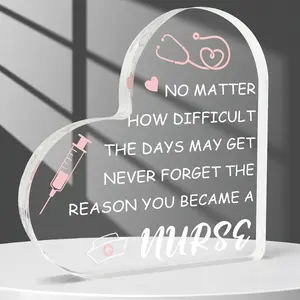 Heart Acrylic Nurse Gifts Nurse Appreciation Gifts Nurse Week Gifts Nurse Gifts for Women
