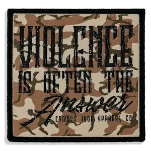 Violence is Often The Answer Soft Velcro Patch