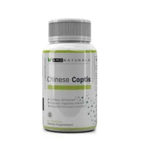 Chinese Coptis (coptis chinensis) - No Binder, No fillers - Potent Whole Herb Huang Lian Su - Goldthread 550mg Berberine Coptisine - Packaging May Vary