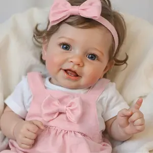 BABESIDE Lifelike Reborn Baby Dolls Leen Talking + Heartbeat Coos And Breath 20-Inch Soft Body Realistic-Newborn Smile Baby Girl Doll Poseable Real Life Baby Dolls With Toy Accessories Gift Set For Kids Age 3+ - Heartbeat Style