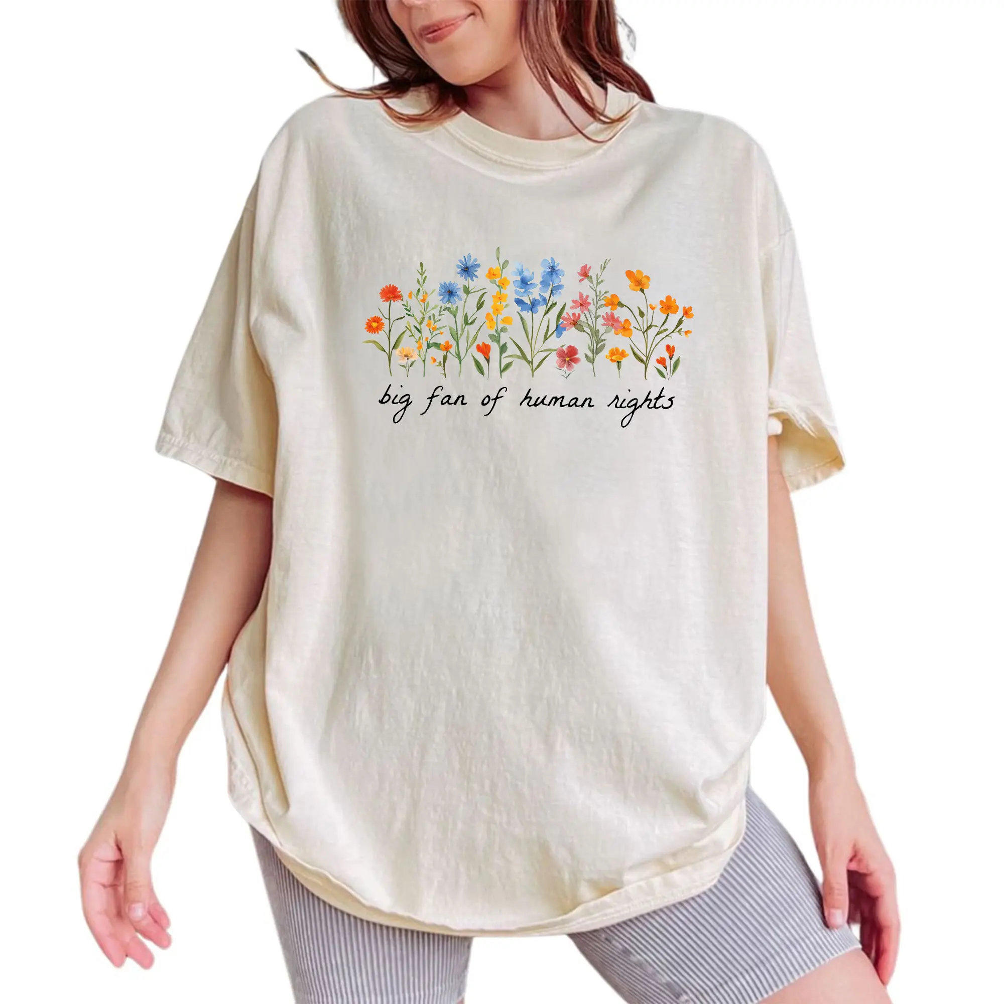 ChicCotton Big Fan Of Human Rights Comfort Colors Shirt, Social Justice T-shirt, Equality Graphic Tee, Protest Clothing, Democrat Outfits