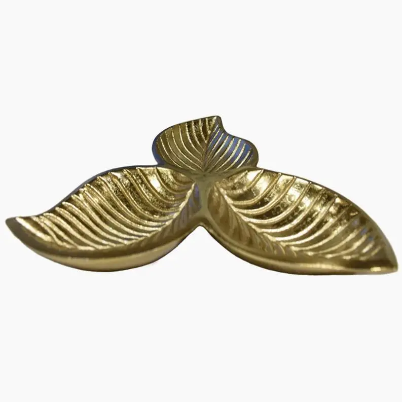 Handmade Decorative Gold Color Coated Aluminium Tray