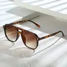Unisex Vintage Square Frame Sunglasses, Trendy Casual Sunglasses for Travel Use, Fashion Accessories for Outdoor Activities