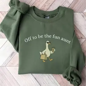 Auntie Sweatshirt, Funny Aunt Goose Sweatshirt, Gift for Aunt, Pregnancy Announcement for Sister