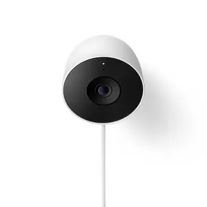 Google Nest Cam Outdoor (Wired, 2nd Gen) - Outdoor Security Camera with 2K Video - Works with Google Home - With Gemini - Snow