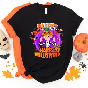 Blippi Halloween 2024 Vintage Tee Unisex T shirt