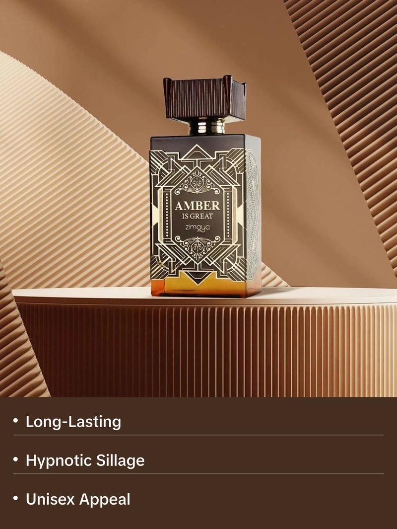 Amber Is Great Perfume Spray (U) 100ml - Elegant Bottle with Decorative Label