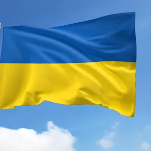 I Stand With Ukraine Zelenski Support Flag/Ukrainian Solidarity Flag/Anti Trump Putin/Support Ukraine Flag/Liberal Leftist Activist OHQR99 A47